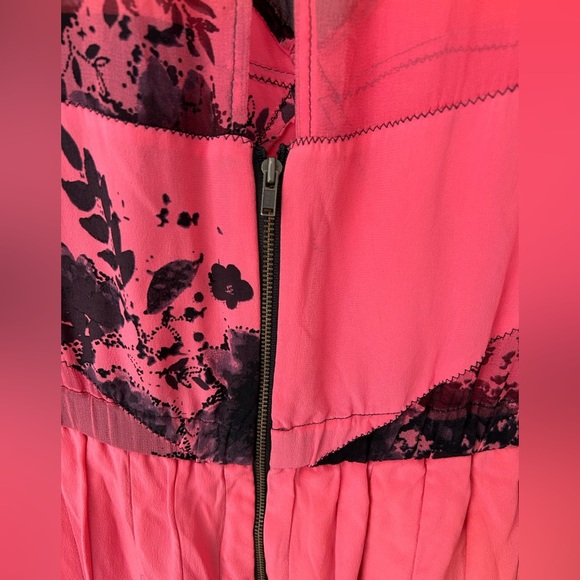 ANTHROPOLOGIE Tracy Reese Dress Women’s Silk Combo Frock Kimono Floral - Picture 12 of 14